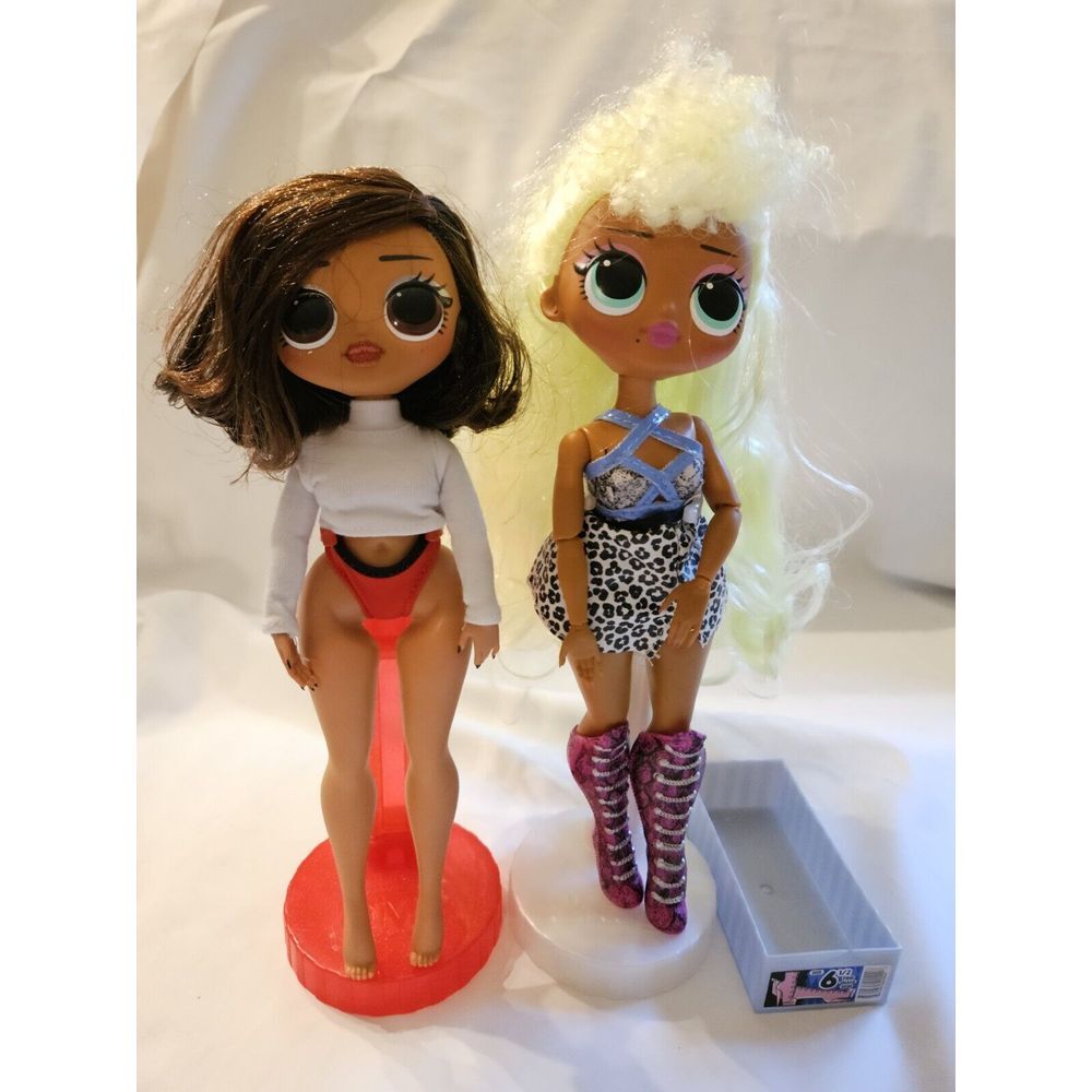 2 LOL Surprise OMG Series 1 LADY DIVA SLAY & Winter Chill 10" Fashion Doll MGA
